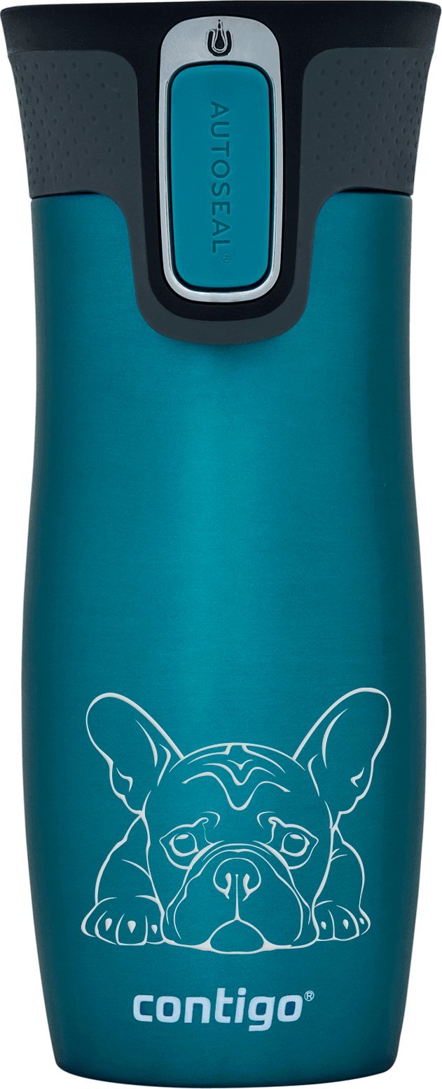 Contigo Kubek termiczny Contigo West Loop 2.0 470ml - Buldog Francuski - Biscay Bay