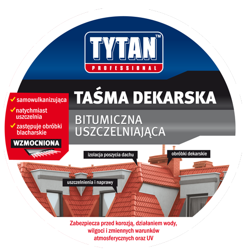 Tytan Taśma uszczelniająca dekarska srebrna 10cm 10m srebrna