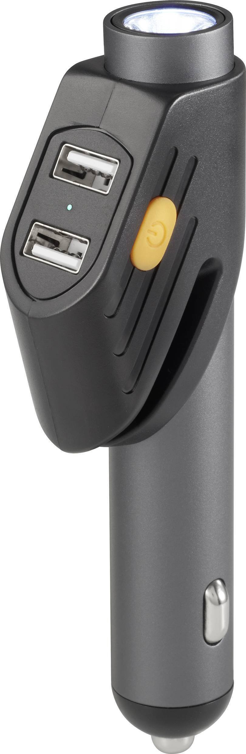 Basetech BT-2357759 BT99 Młotek awaryjny Kroko do pasów, Lampa LED samochód osobowy, samochód ciężarowy, SUV, Van, kamper, autobus (L x B x H) 128 x 2