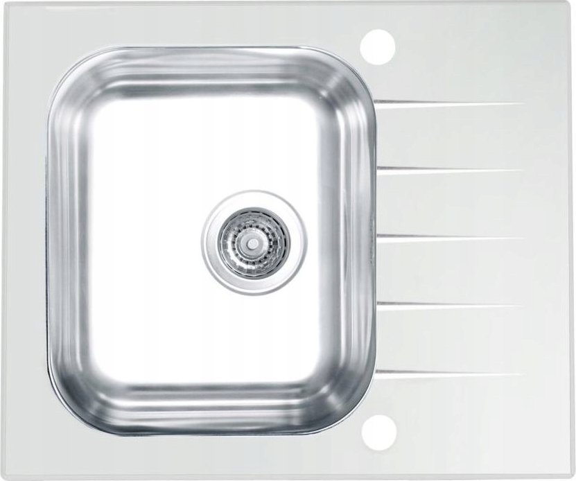 Zlewozmywak KPL Alveus VITRO 10 POP-UP 3 1/2 60X50 satyna - biały