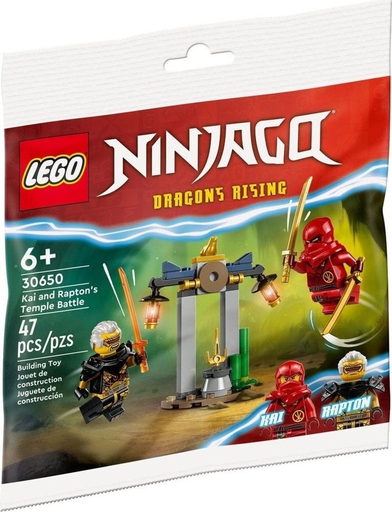 LEGO Ninjago Bitwa Kaia i Raptona w świątyni (30650)