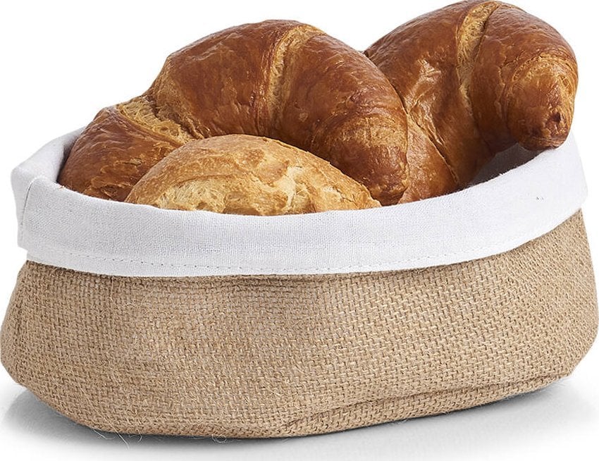 Zeller Koszyk na chleb z juty i bawełny, 22 x 15 cm