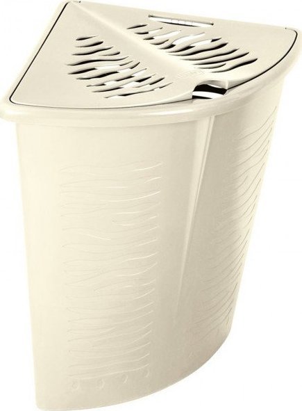 Kosz na pranie Branq Narożny kosz na bieliznę Zebra 45L BranQ beżowy