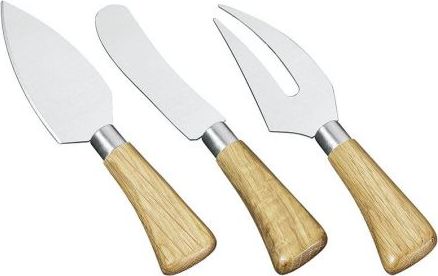 Cilio 3 Cilio Calabria noże do sera, dębowe trzonki