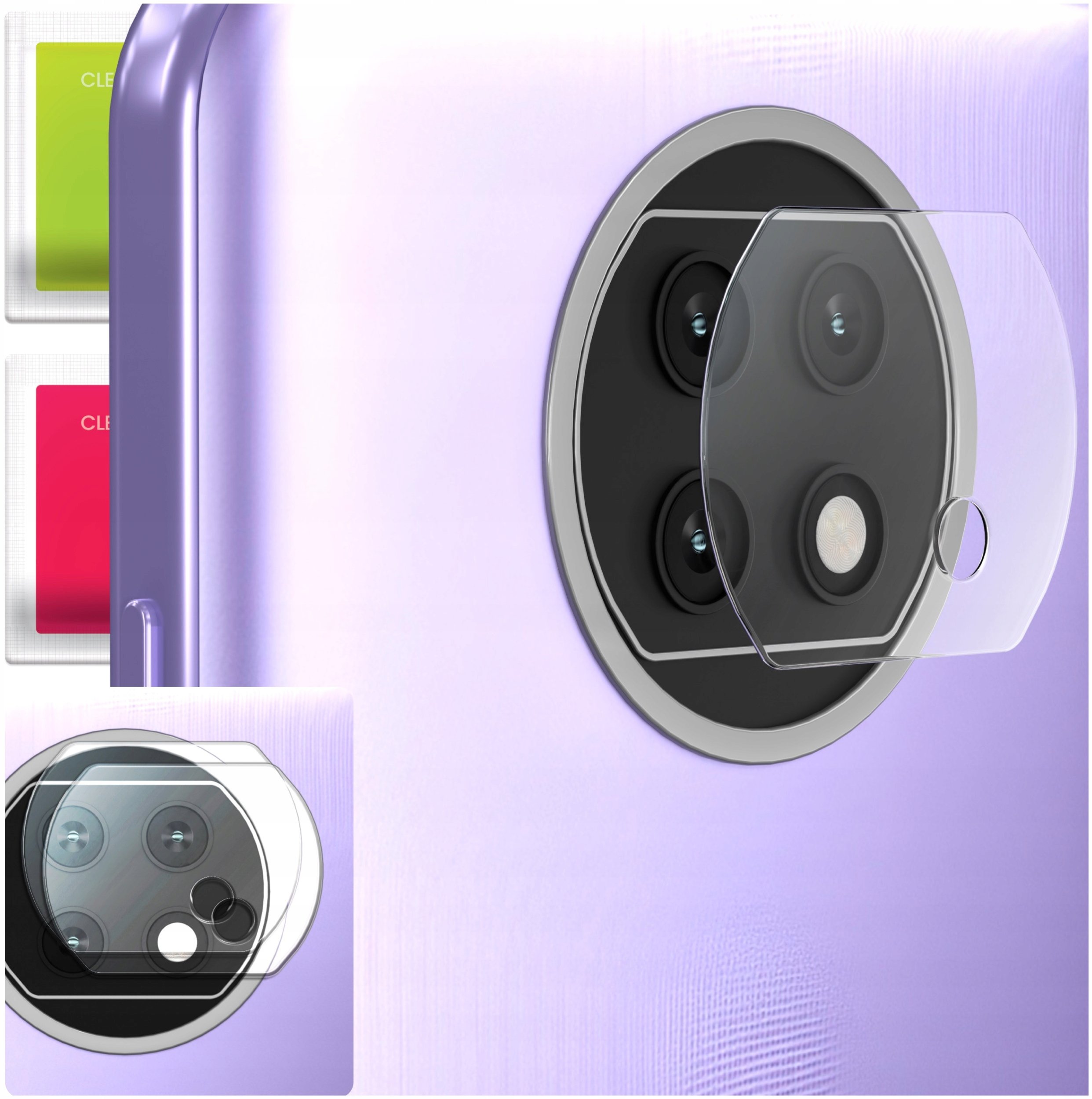 2-PAK Szkło Na Aparat Do Xiaomi Redmi Note 9T (Hartowane, Na Obiektyw, 9H)