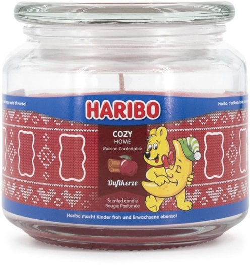 Haribo A2203 świeca Okrągły Jabłko Cynamon Czerwony 1 szt.