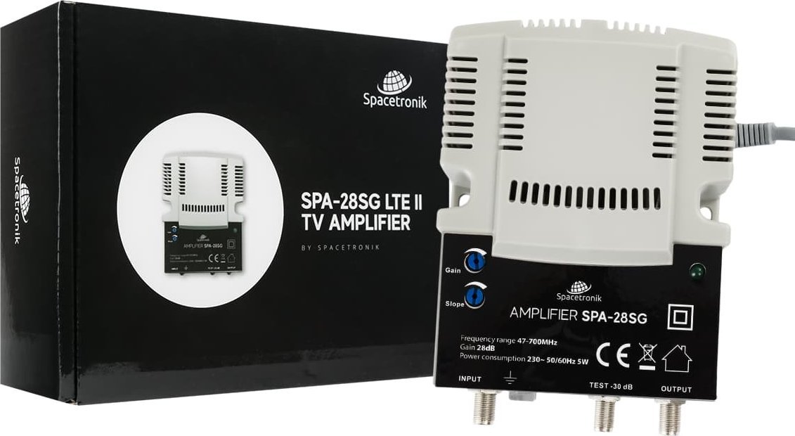 Antena RTV Spacetronik Wzmacniacz budynkowy Spacetronik SPA-28SG SLOPE