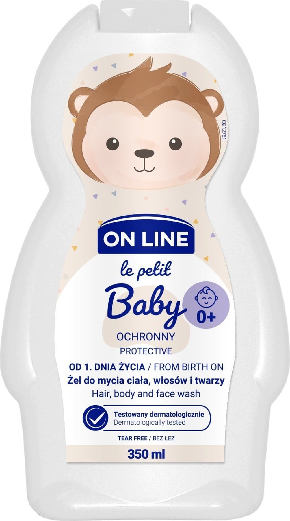 AA On Line Le Petit Baby Ochronny Żel 3w1 do mycia twarzy,ciała i włosów - od 1 dnia życia 350ml