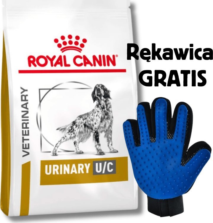 Royal Canin Urinary U/C 14 kg + Rękawica do czesania