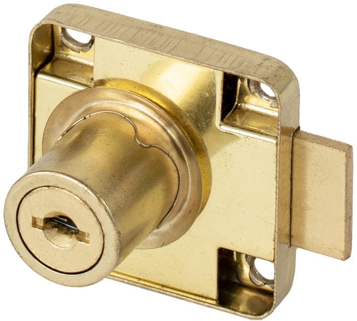 LOCK FURNIT YS139-2 19X22 MM YELLOW
