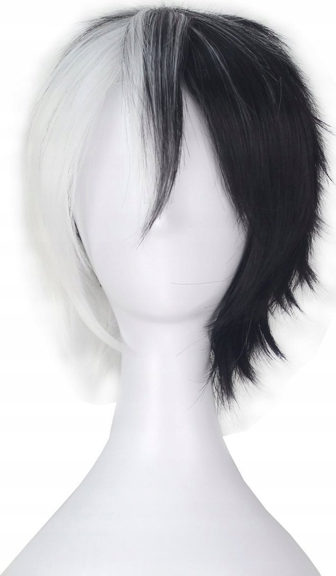 Korbi PERUKA MONOKUMA DRAGANRONPA MAKOTO NAEGI WŁOSY W43