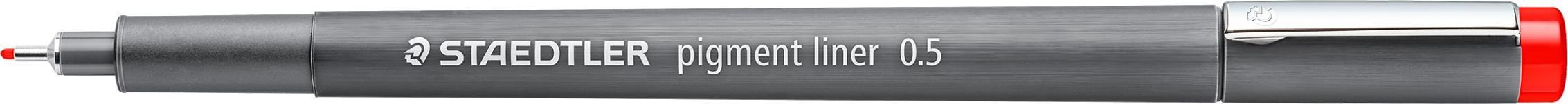 Staedtler Pisak techniczny Pigment Liner 0.5mm S308 czerwony nr 6563