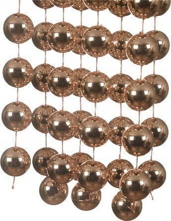 Kaemingk Koraliki na choinkę jasny brąz świąteczne 2,7 m