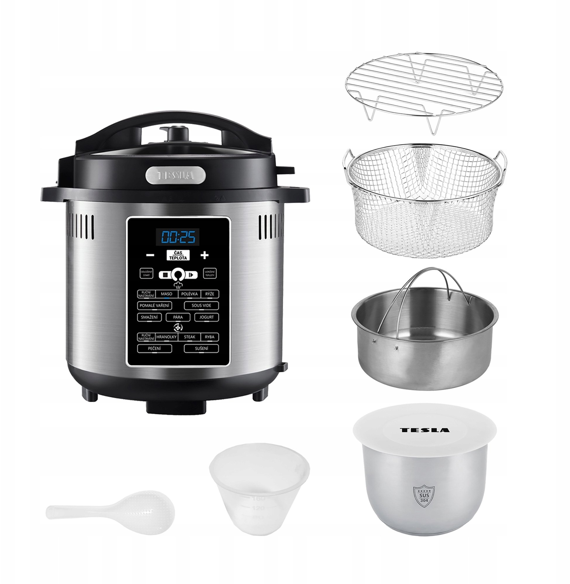 Tesla EliteCook K70/K80 Deluxe - wewnętrzny garnek do gotowania ze stali nierdzewnej
