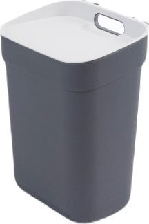 Kosz na śmieci Kadax do segregacji uchylny szary