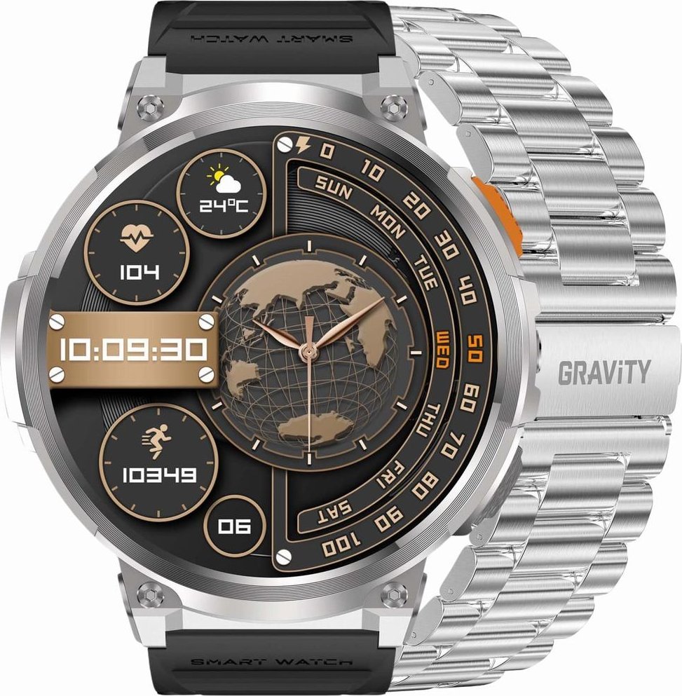 Smartwatch Gravity GT23-2 Czarny (GT23)