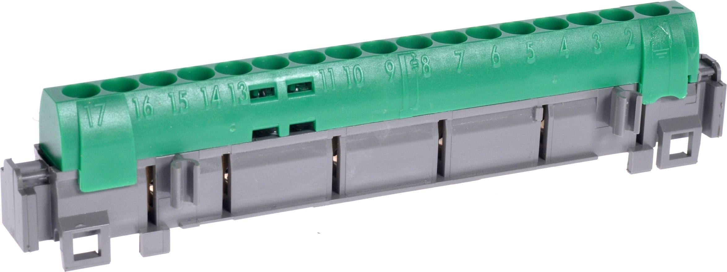 Legrand Listwa przyłączeniowa 17-otworów zielona IP2xZ17 (004835)