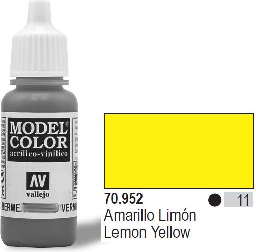 Vallejo Farba Nr11 Lemon Yellow 17ml - 70952