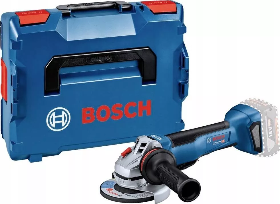 Szlifierka Bosch Bosch cordless angle grinder GWS 18V-10 P Professional solo, 125mm (blue/black, without battery and charger, in L-BOXX)