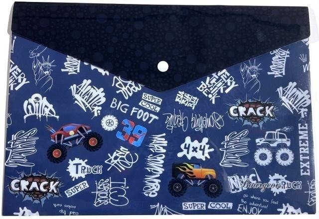 Fresh Teczka A4+ plastikowa z klipsem Monster Truck