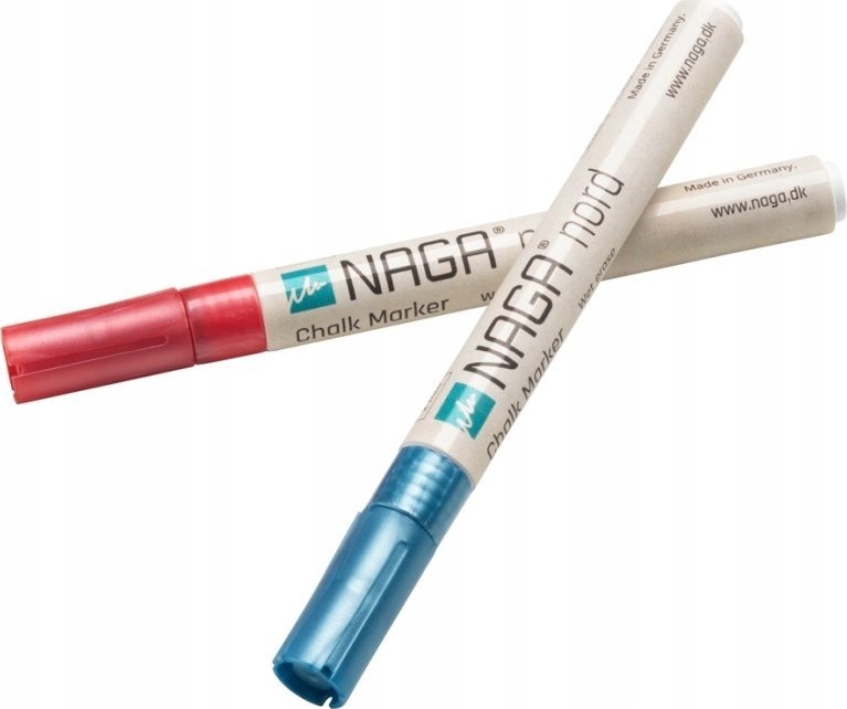 NAGA Glastavle marker niebieski i różowy 2 mm Dry Erase. Niebieski & Różowy 14,5x1x2,5mm (1szt)