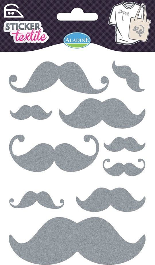 Aladine Naprasowywanka Brokatowa Wąsy