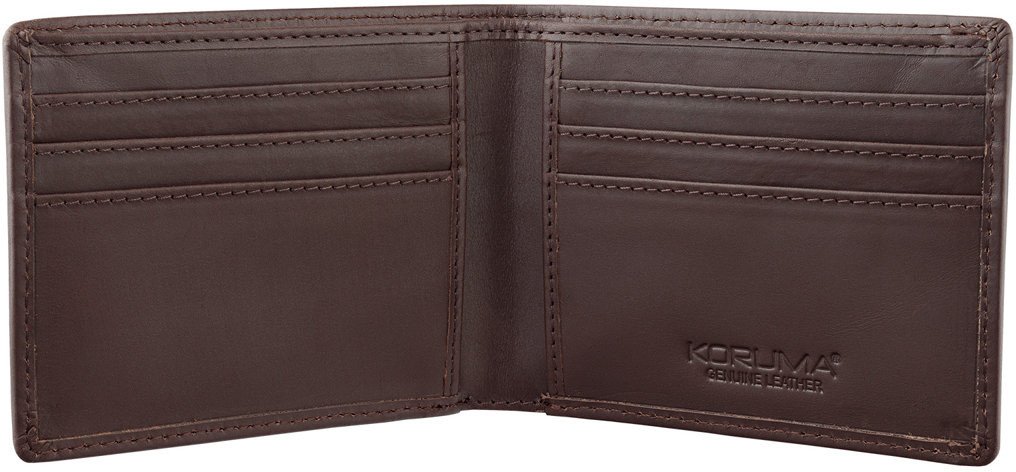 Cienki portfel męski skórzany typu SLIM (Brąz) Uniwersalny