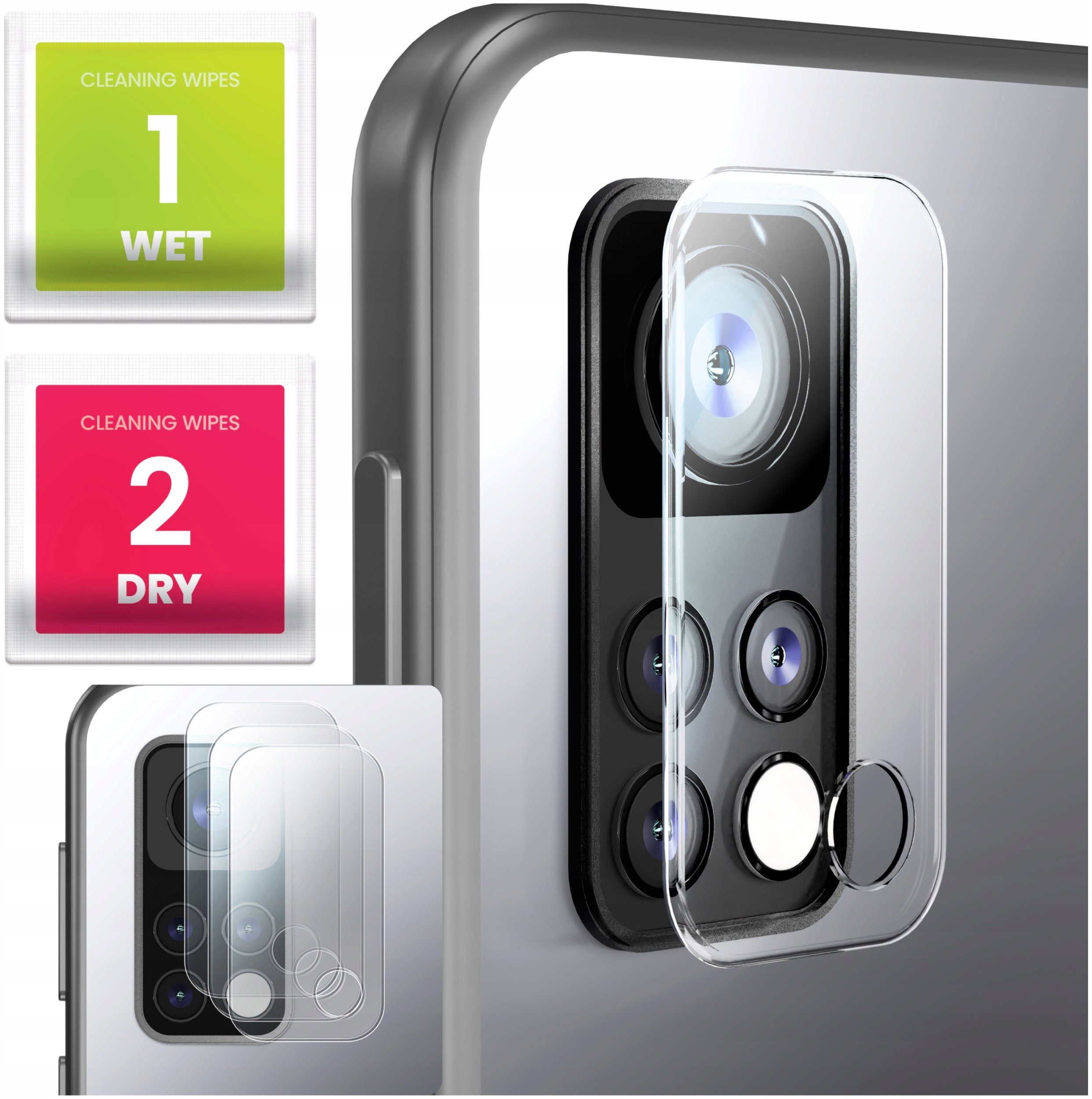 3-PAK Szkło Na Aparat Do Xiaomi Mi 10T 5G / Pro 5G (Hartowane, Ochronne)