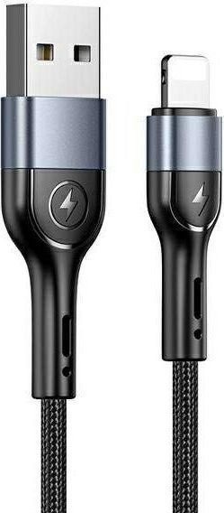 Kabel USB Usams USB-A - Lightning 1 m Czarny (SJ448ZJ01)