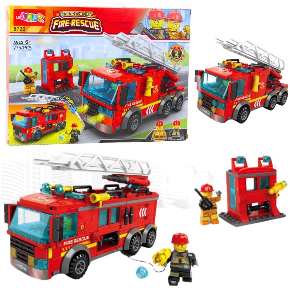 Klocki Konstrukcyjne Wóz Straży Pożarnej Z Drabiną 275 el.