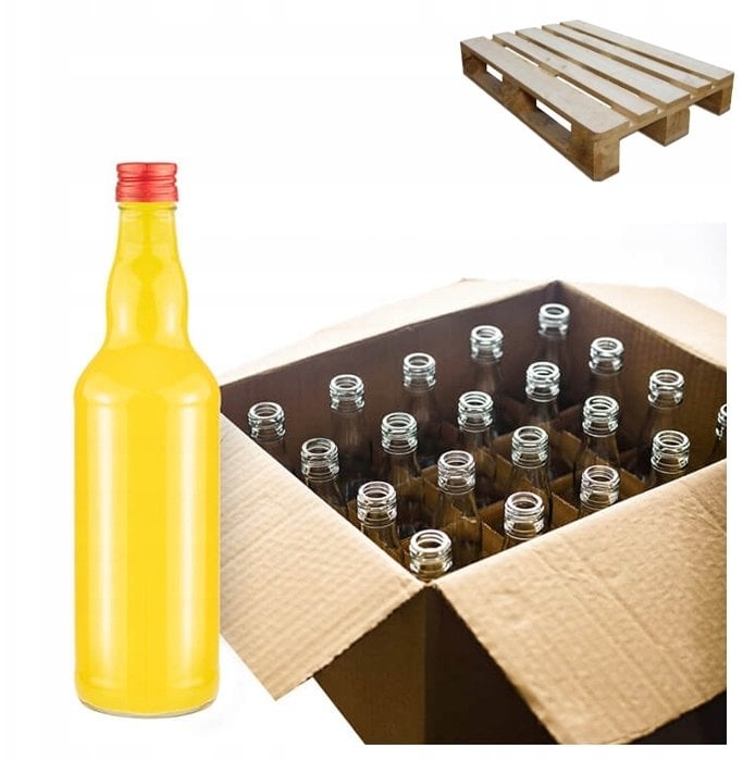 PÓŁPALETA BUTELKI MONOPOL 0,5L W KRATOWNICY 480X