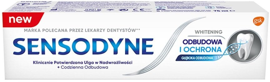 Sensodyne Pasta ODBUDOWA I OCHRONA White 75ml