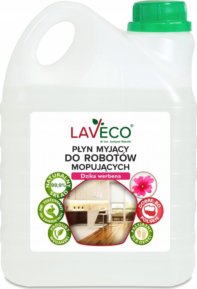 LAVECO Naturalny płyn myjący do robotów mopujących - 2 l - dzika werbena