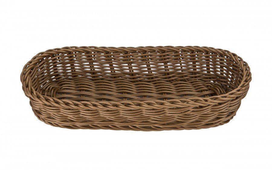 Koszyk na sztućce 27x11x6 cm Sino brązowy