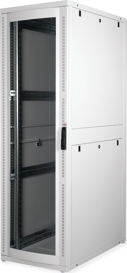 Szafa Roline ROLINE Serverschrank 48,26cm 19Zoll 42 HE 600x1000 BxT grau Plexiglas
