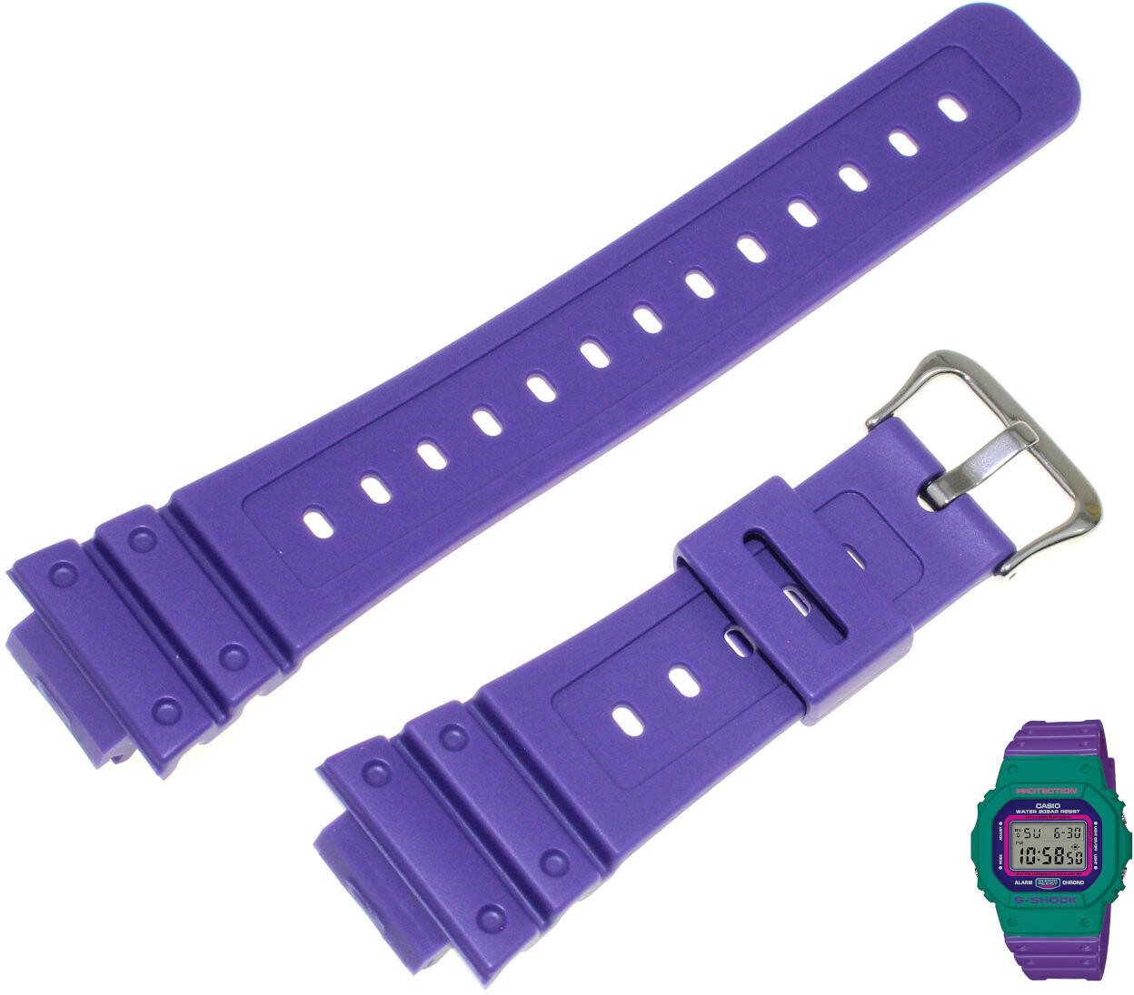 Pasek do zegarka Casio G-Shock DW-5600TB fioletowy 10556620 .