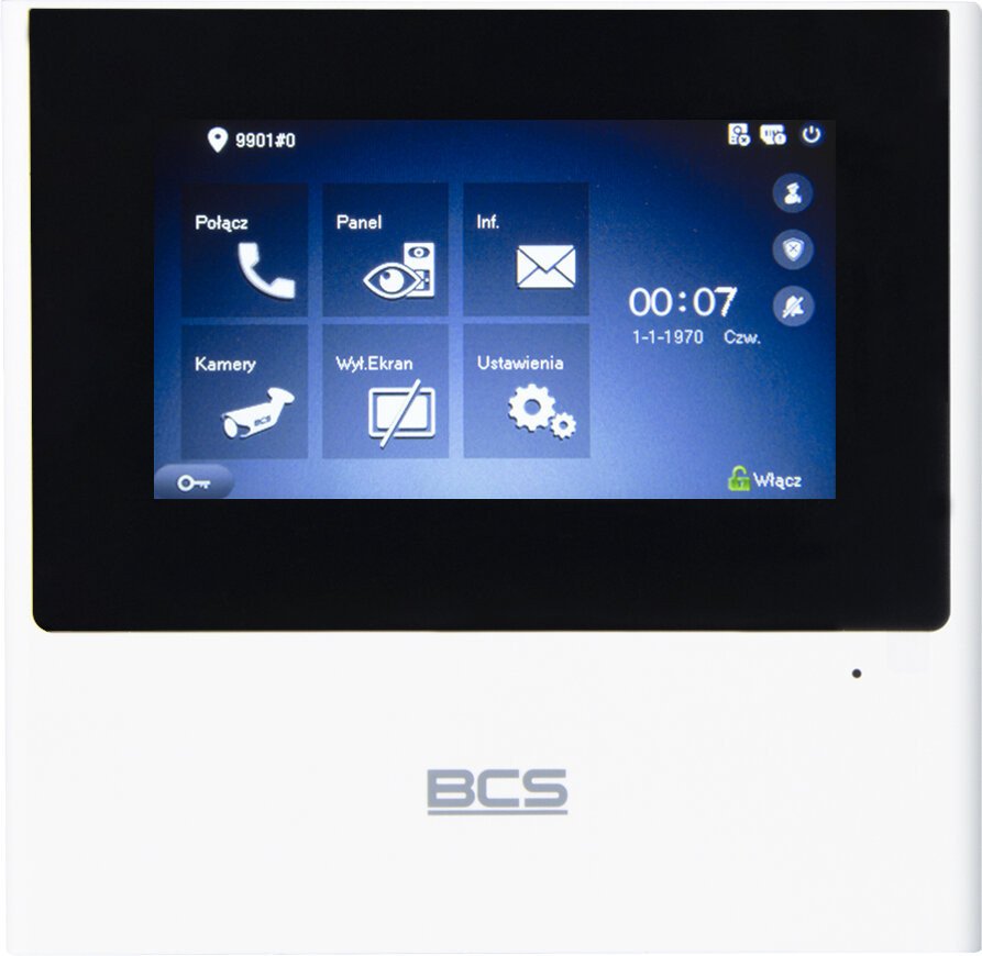 Monitor wideodomofonowy IP BCS-MON4000W-S BCS Line