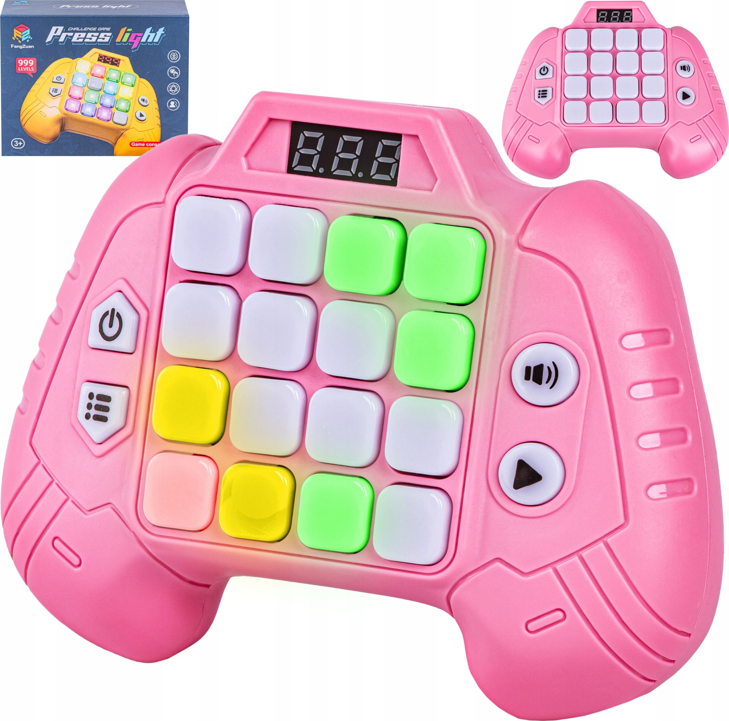 Zabawka Na Pamięć KONTROLER RÓŻOWY Gamepad Edukacyjna gra dla dzieci Pad Konsola Memory 16 klawiszy