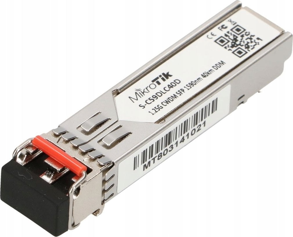 MikroTik MIKROTIK S-C59DLC40D SFP CWDM MODULE 1.25G SM 40KM 1590NM DUAL LC-CONNECTOR DDM