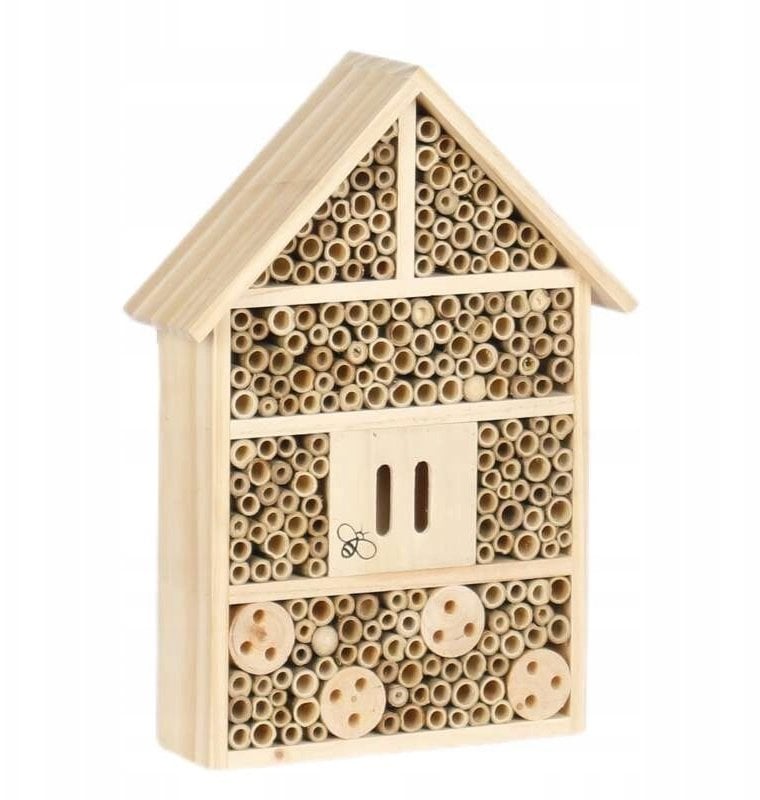 Hotel dla owadów, drewno 27,5x9x38 cm