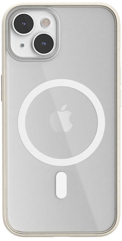 Woodcessories Clear Case MagSafe Offwhite iPhone 14 Plus