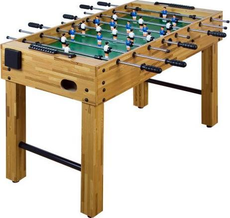 GamesPlanet Piłkarzyki stół piłkarski buk 121 x 101 x 79 cm