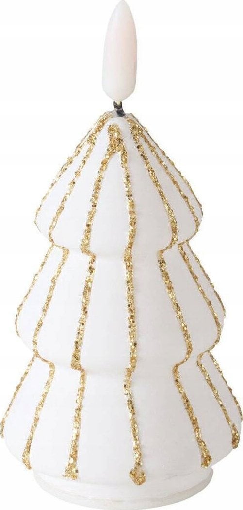 Boltze Świeca w kształcie choinki ze sztucznym płomieniem TORIS, 12 cm