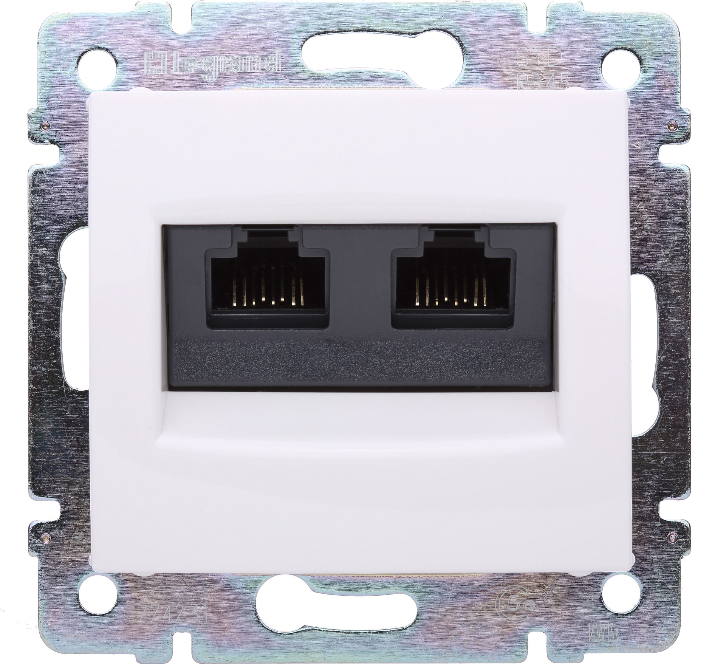 Legrand Gniazdo komputerowe podwójne VALENA 2xRJ45 kat.5e UTP białe - 774231