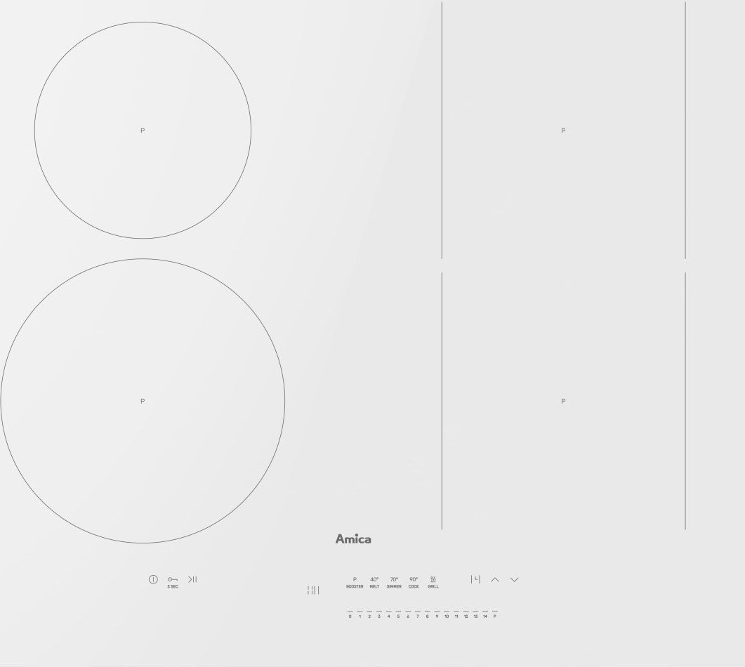 Płyta grzewcza Amica Płyta indukcyjna Amica PIDH6141PHTSUN 3.0 Booster