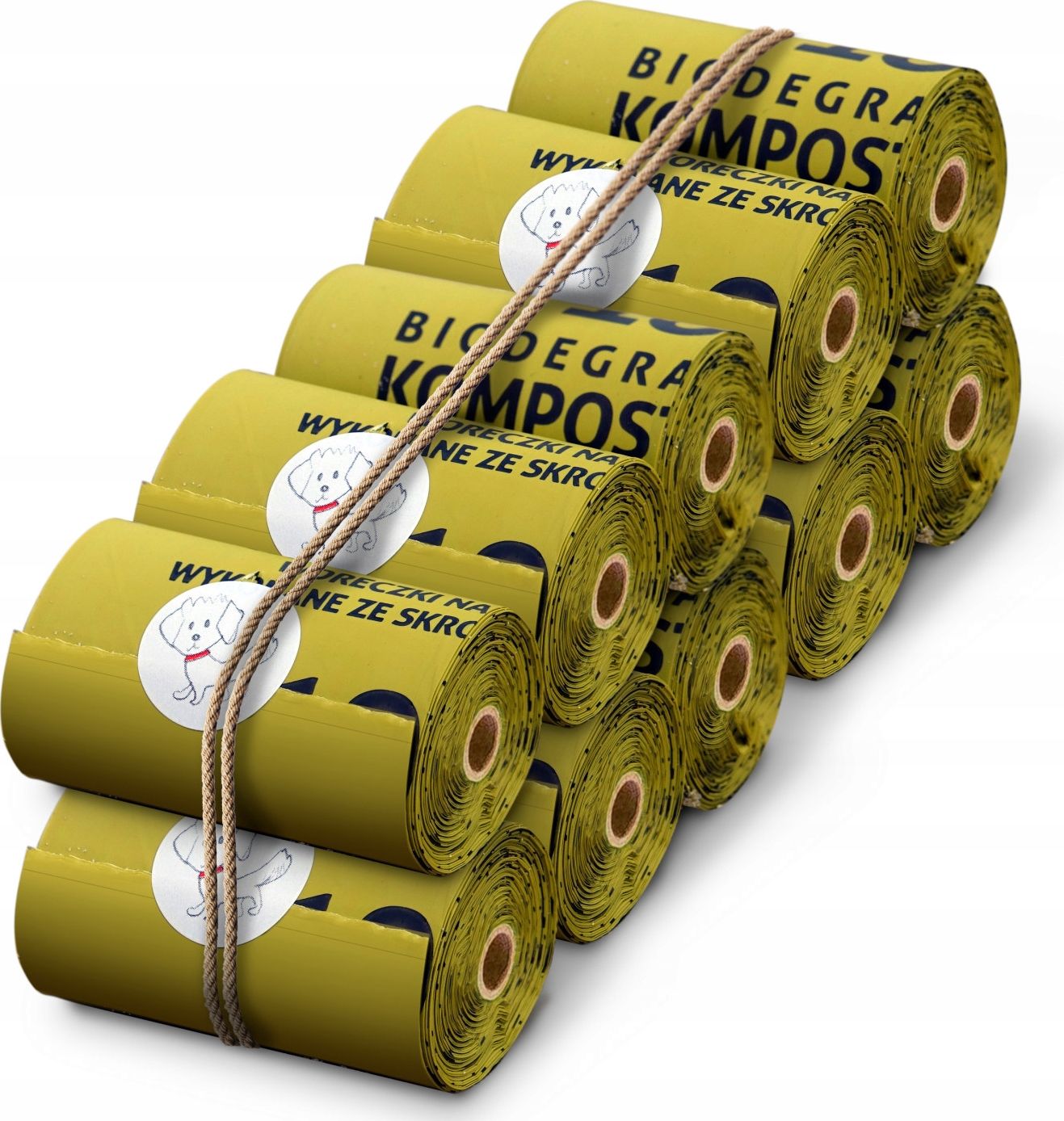 Totulo Najbardziej ekologiczne woreczki na kupy 10 rolek