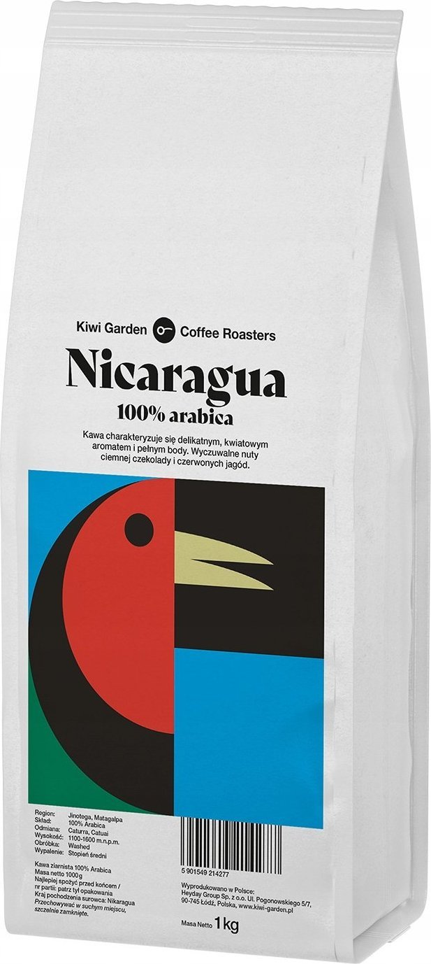 Kawa ziarnista Kiwi Garden Nikaragua 1 kg
