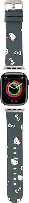 Hello Kitty Hello Kitty Heads & Bows Pattern - Pasek do Apple Watch 38/40/41 mm (czarny)