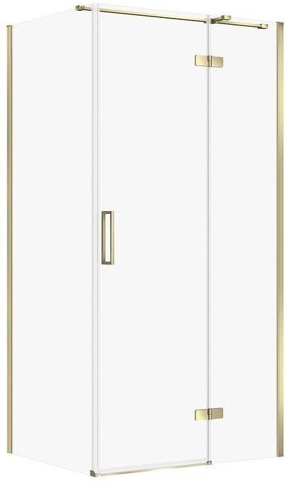 KABINA PRYSZNICOWA CITY Z ZAWIASAMI ZŁOTA 100X80X195 PRAWA TRANSP