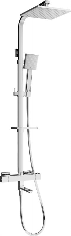 Zestaw prysznicowy Mexen Mexen CQ45 zestaw wannowo-prysznicowy z deszczownicą i baterią termostatyczną, chrom - 779104595-00